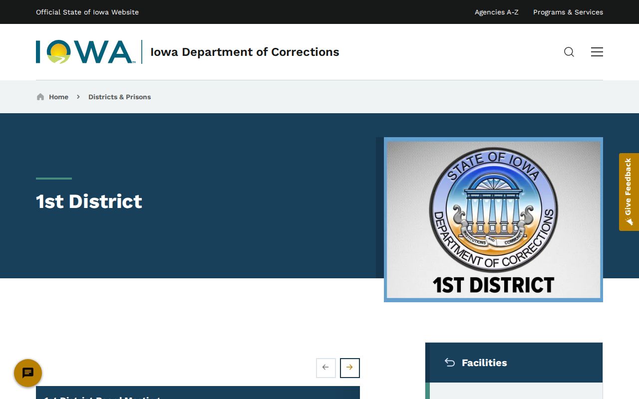 Winneshiek County probation and parole criminal records district
