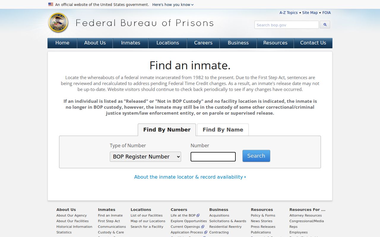 Federal inmate locator compared with Winneshiek County arrest custody records